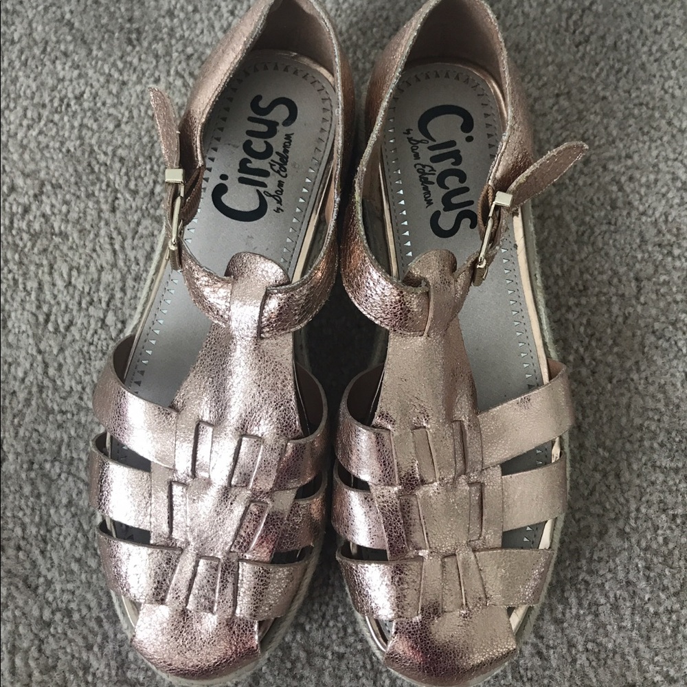 COPY - Sam Edelman Rose Gold Espadrille Sandals